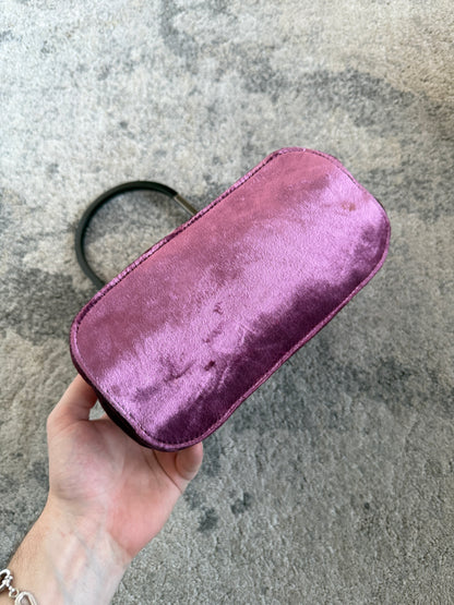 Gucci FW1999 velvet mini bucket bag