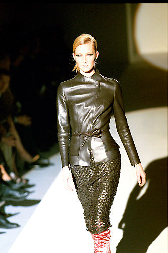 Gucci FW1999 asymetric wool jacket by Tom Ford