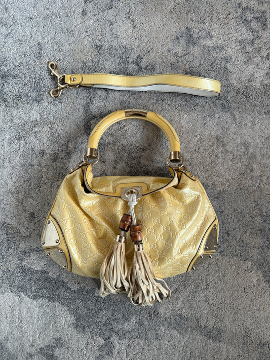 Gucci 2007 Indy patent leather bag