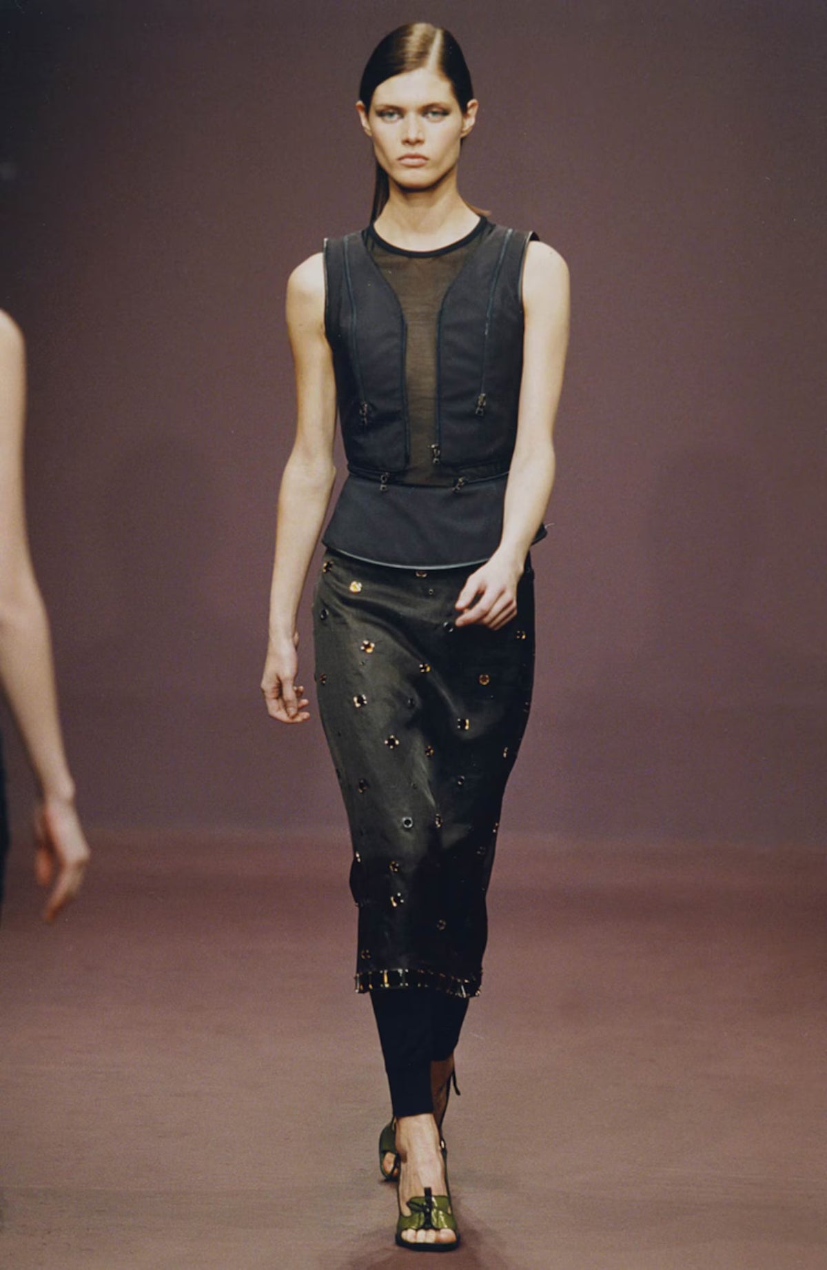 Prada FW1999 nylon & mesh vest