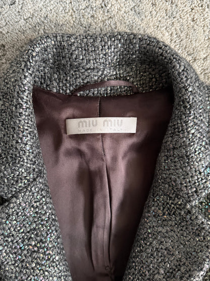 Miu Miu FW1998 wool iridescent coat