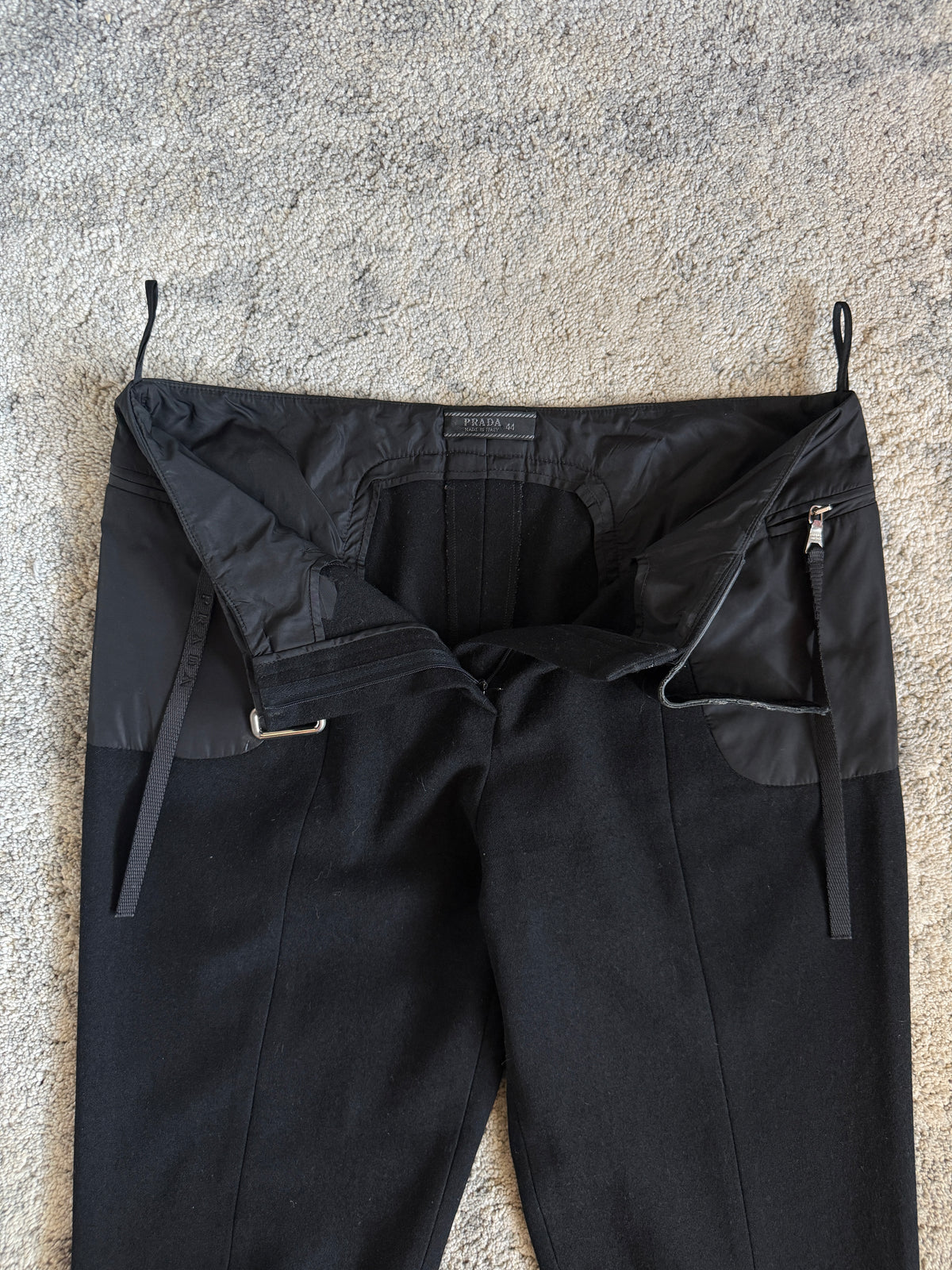 Prada FW1999 wool & nylon pants