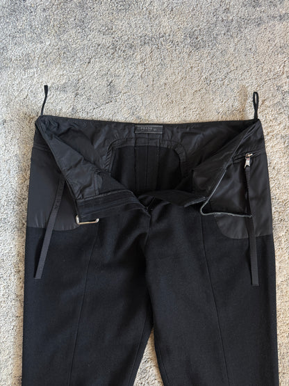 Prada FW1999 wool & nylon pants