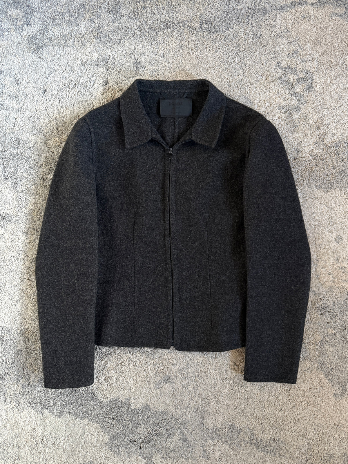 Prada 1998 wool zip shirt