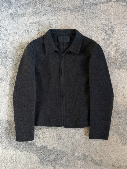 Prada 1998 wool zip shirt