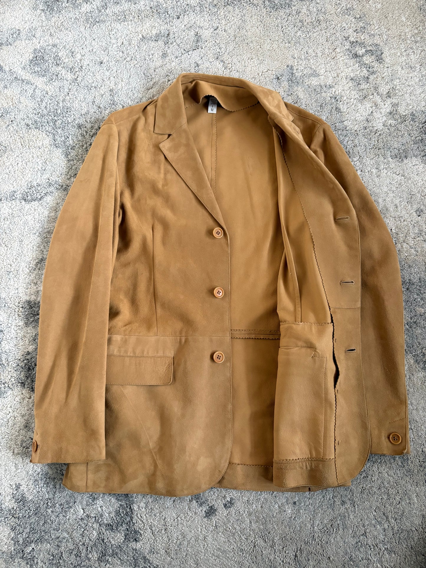 Miu Miu 2000 leather blazer jacket