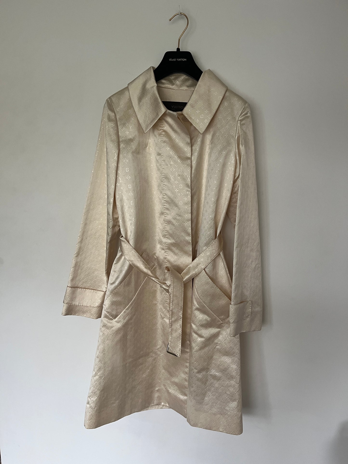 Louis Vuitton 2000’s silk monogram long coat