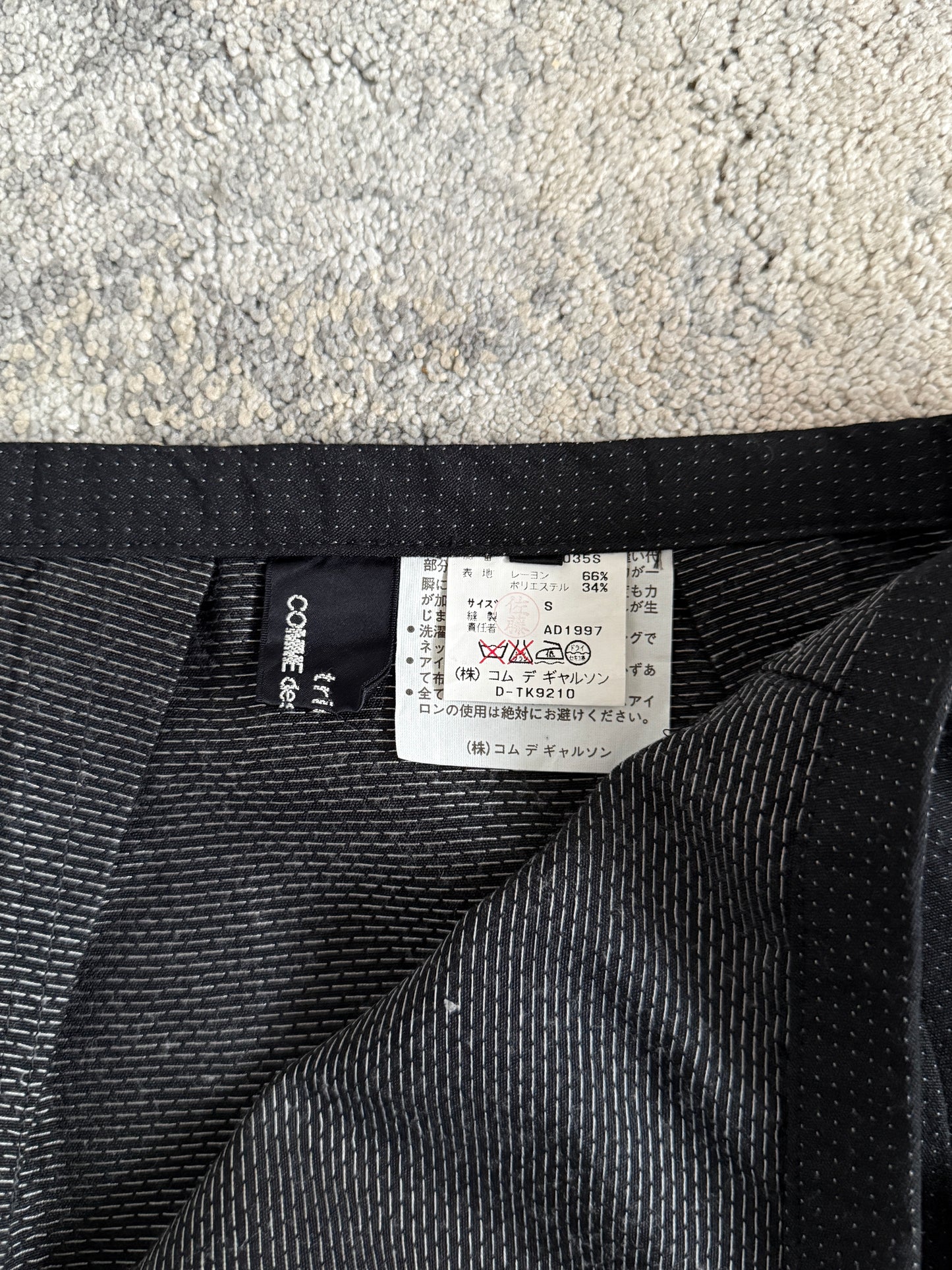 Comme Des Garcons Tricot 1997 rayon skirt