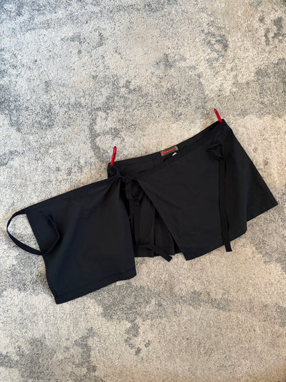 Prada 2000’s cotton wallet mini skirt