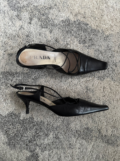 Prada 1990’s leather heels