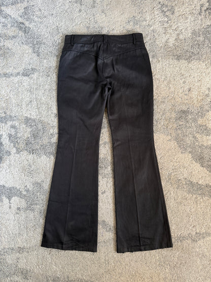 Chloé SS2001 studded waxed flared pants by Stella McCartney