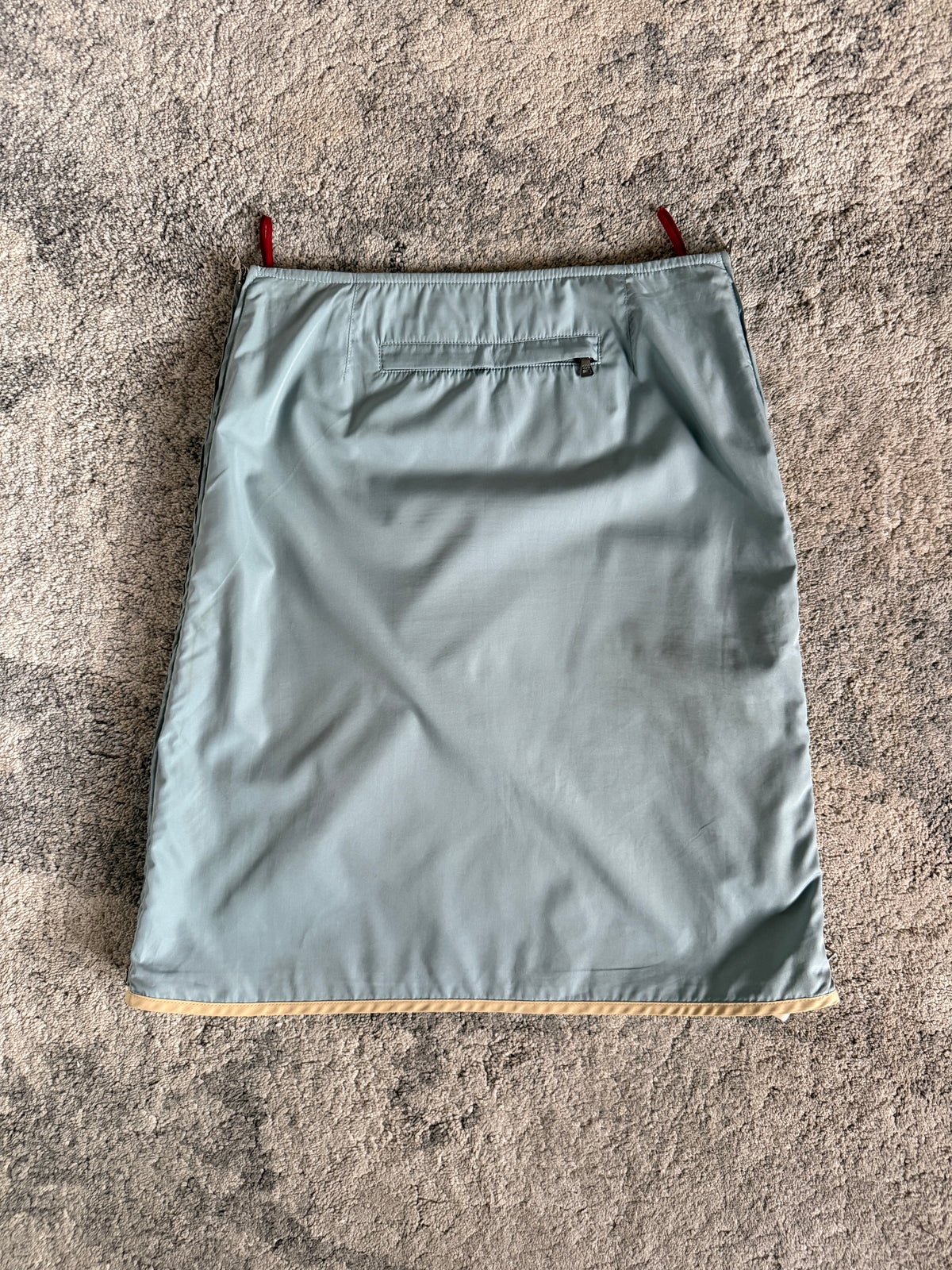 Prada 1999 nylon zip skirt