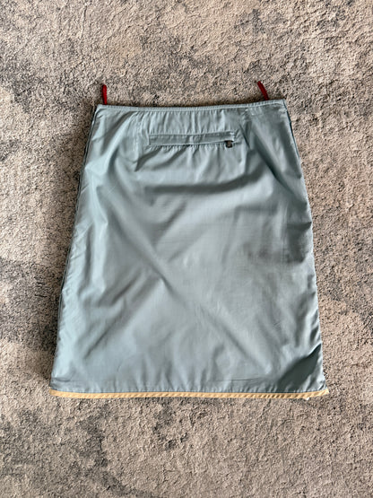Prada 1999 nylon zip skirt