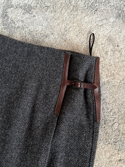 Hermès FW2007 cashmere "H" skirt by JPG