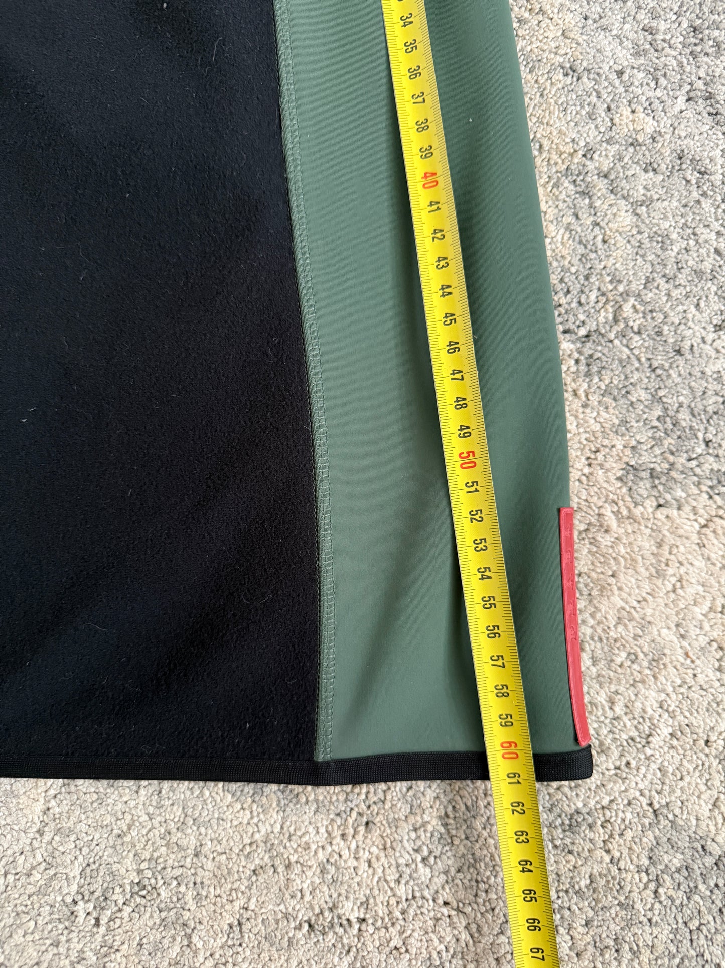 Prada 2000 fleece & nylon skirt