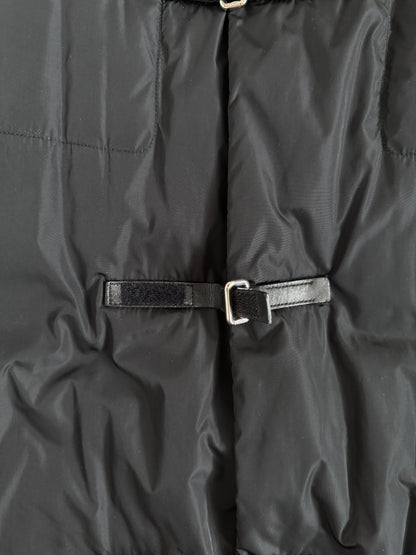 Prada FW1999 leather strap padded coat