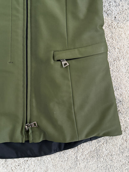 Prada 1999 nylon asymetrical zip jacket