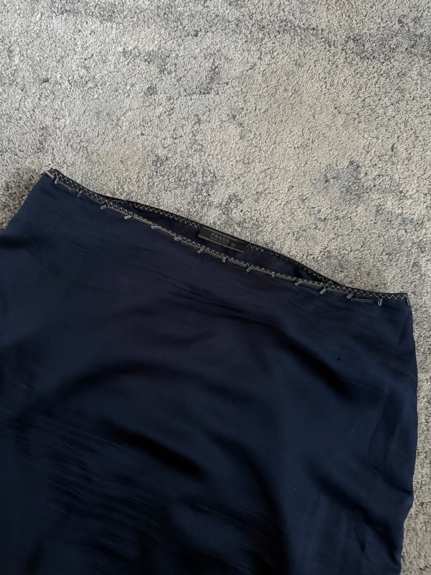 Prada SS1997 silk skirt