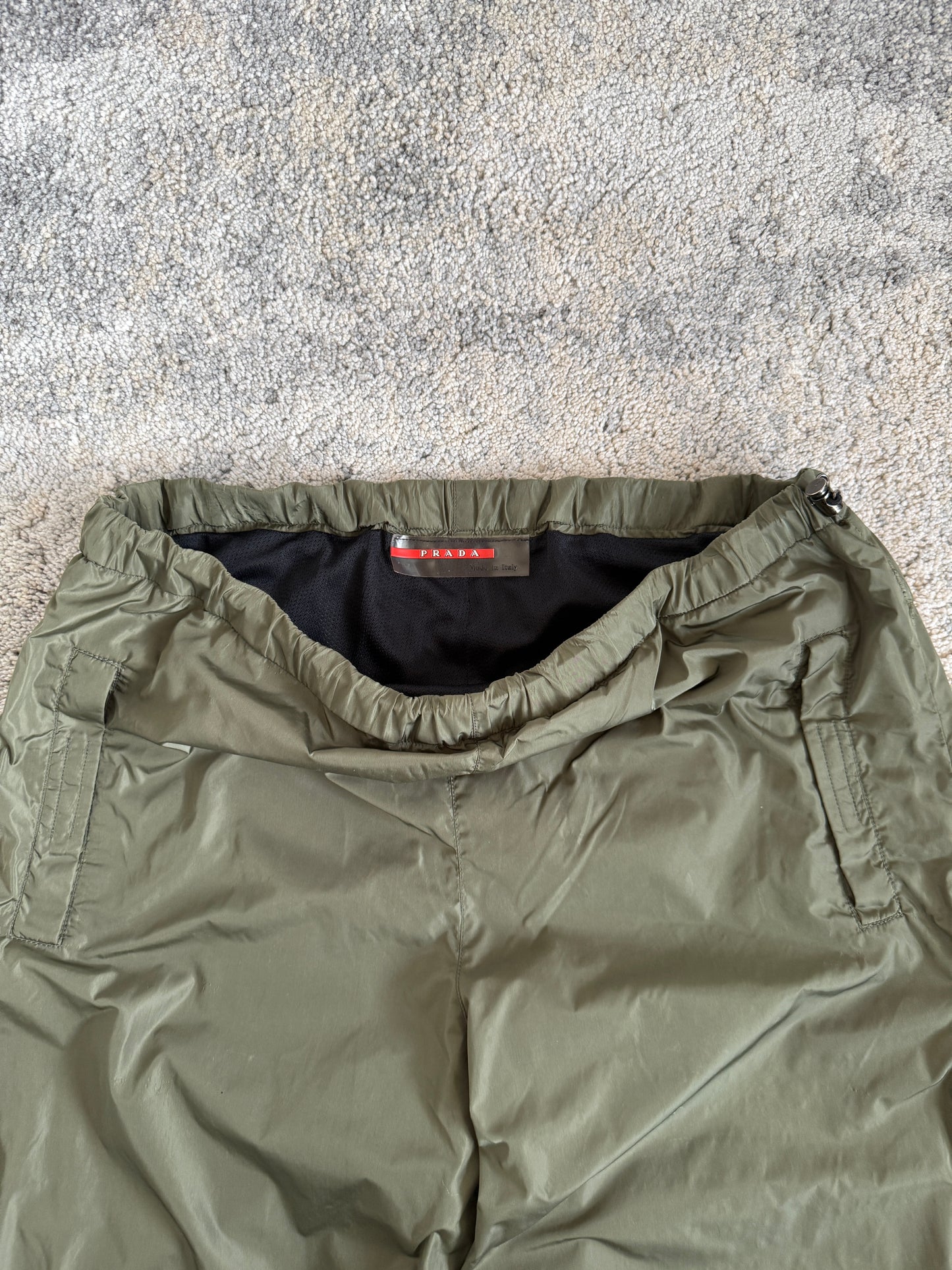 Prada FW1999 nylon track pants