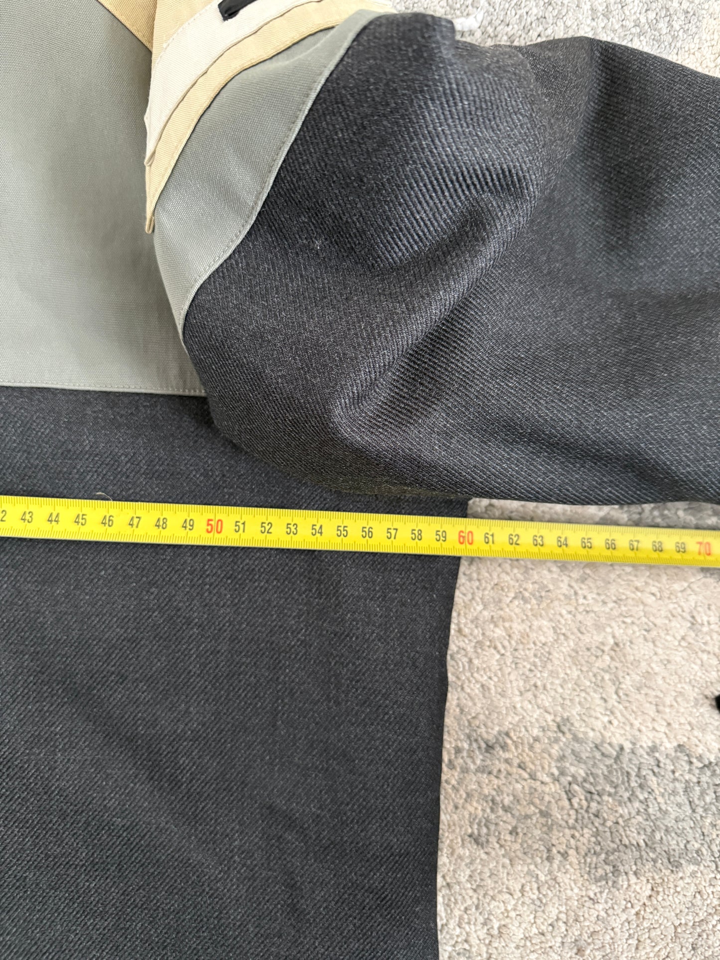 Prada FW2007 colorblock wool long coat