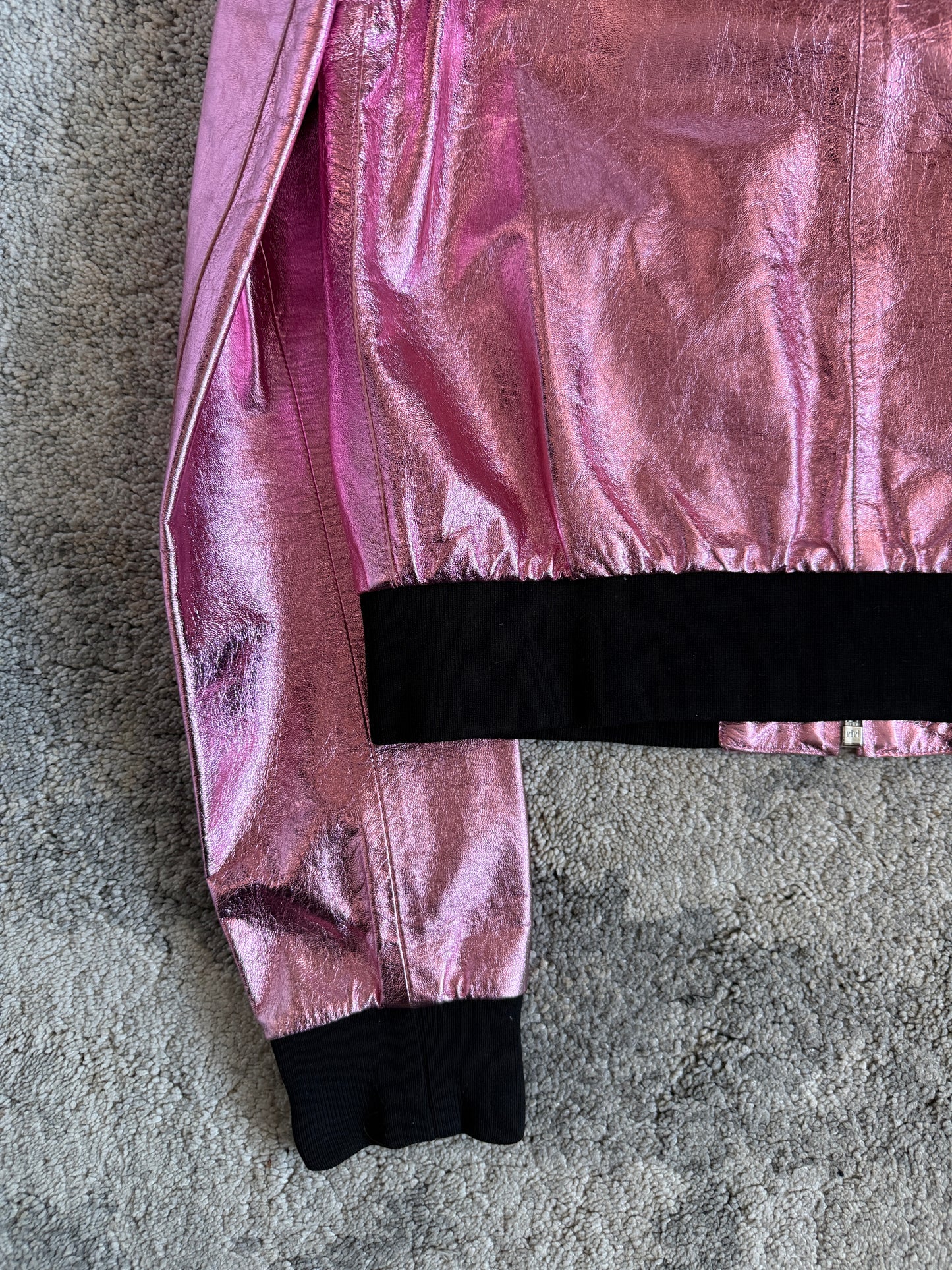 Prada SS2000 shiny leather jacket