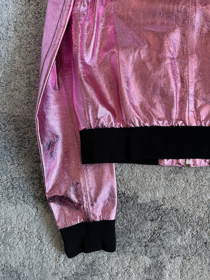 Prada SS2000 shiny leather jacket