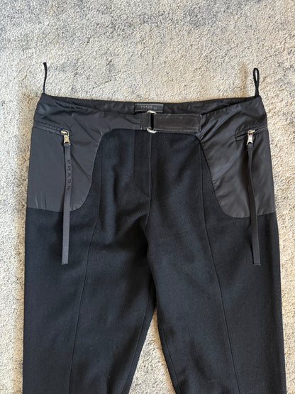 Prada FW1999 wool & nylon pants