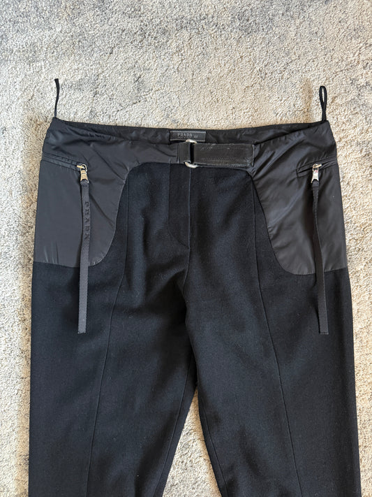Prada FW1999 wool & nylon pants