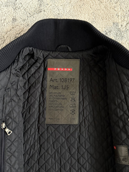 Prada FW2000 nylon with removable fur collar