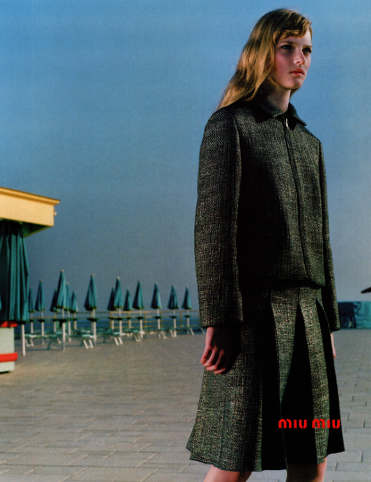 Miu Miu FW1998 wool iridescent set