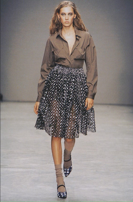Miu Miu SS2001 perfored skirt