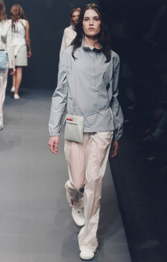 Prada SS1999 nylon & latex pouch bag