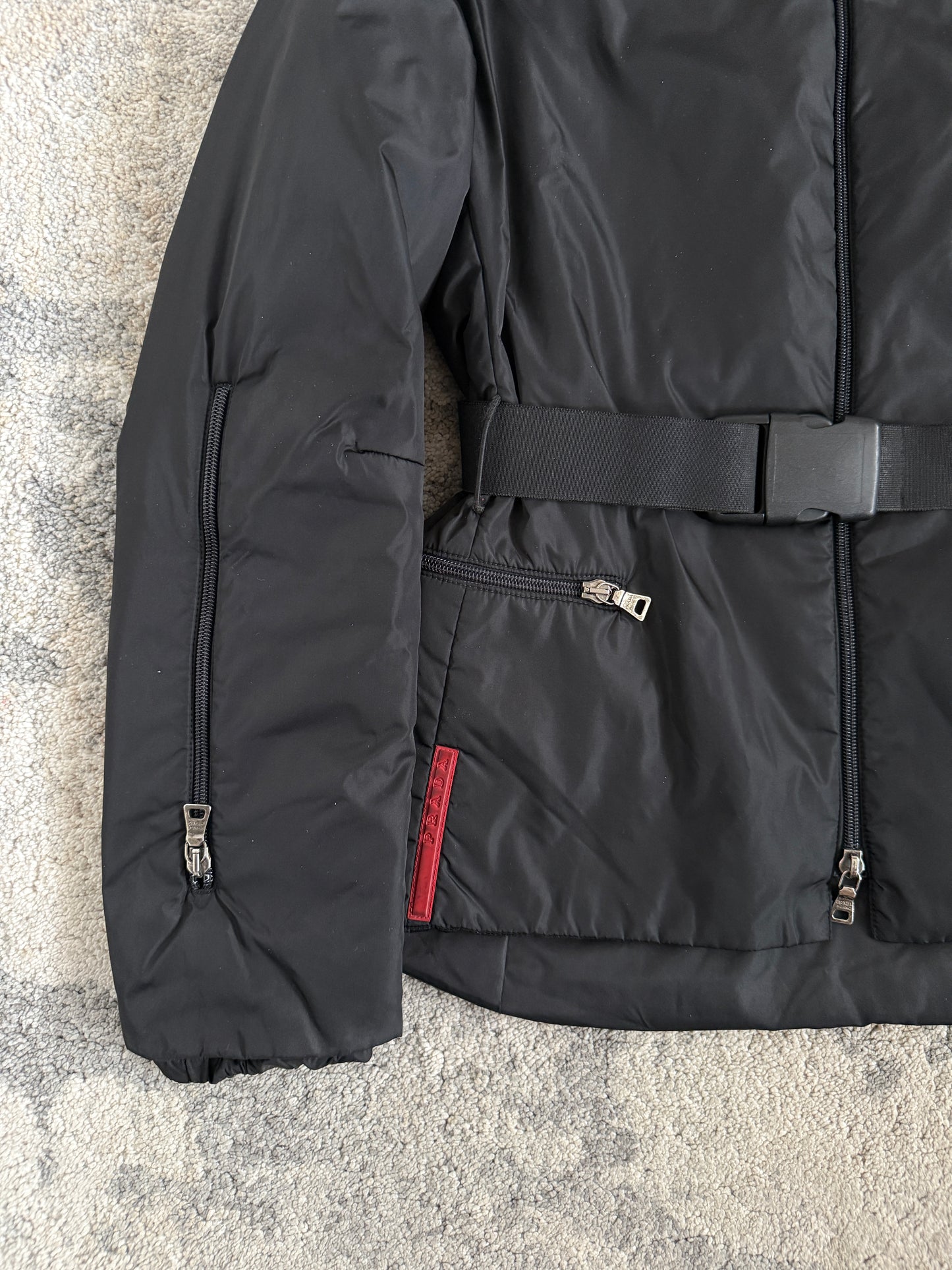 Prada 1999 technical padded nylon jacket