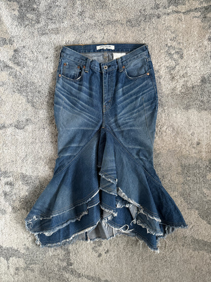 Junya Watanabe SS2009 reconstructed denim skirt