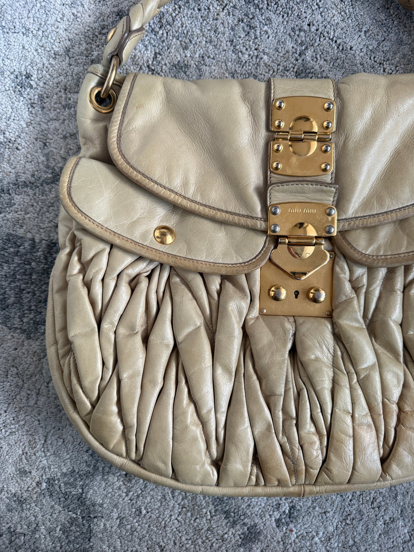 Miu Miu 2000’s leather coffer bag