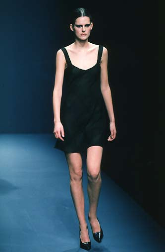 Prada FW1997 wool embellished dress