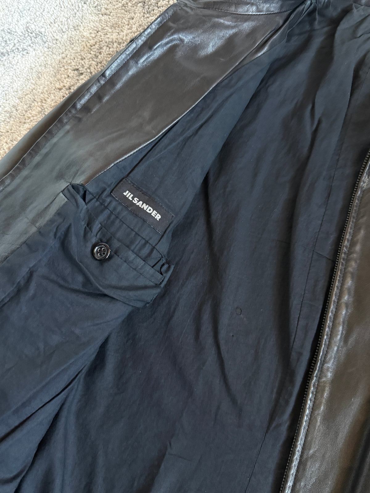 Jil Sander 2000’s leather jacket