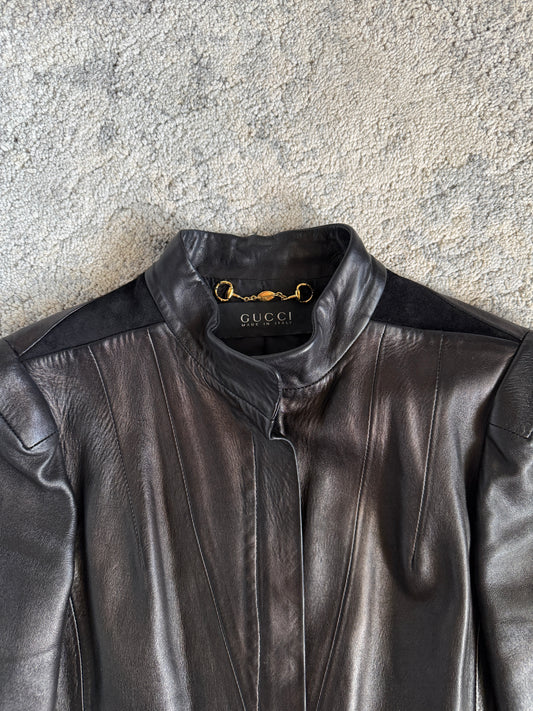 Gucci 2000’s leather jacket