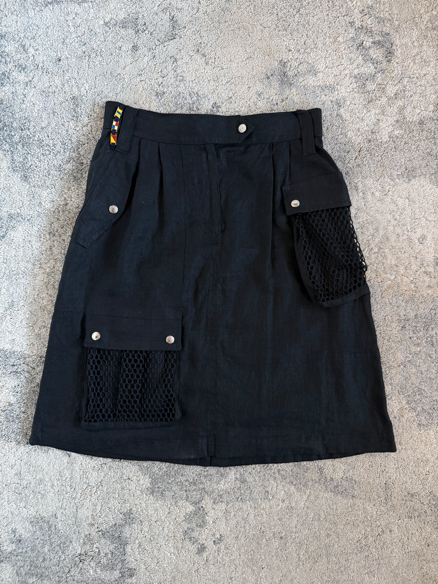 Dolce & Gabbana 2000’s linen cargo pocket skirt