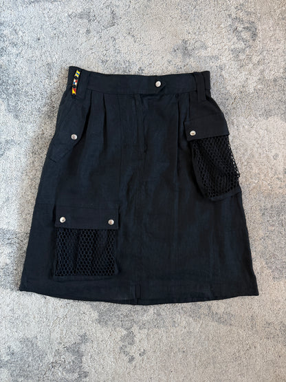 Dolce & Gabbana 2000’s linen cargo pocket skirt