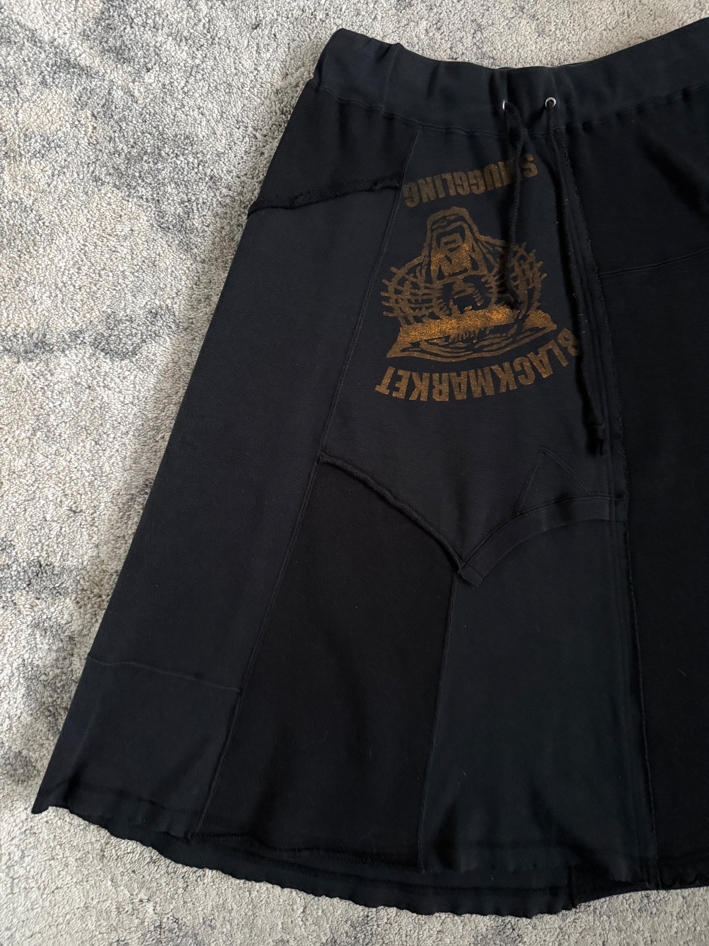 Undercover FW2003 "Paperdoll" hybrid skirt