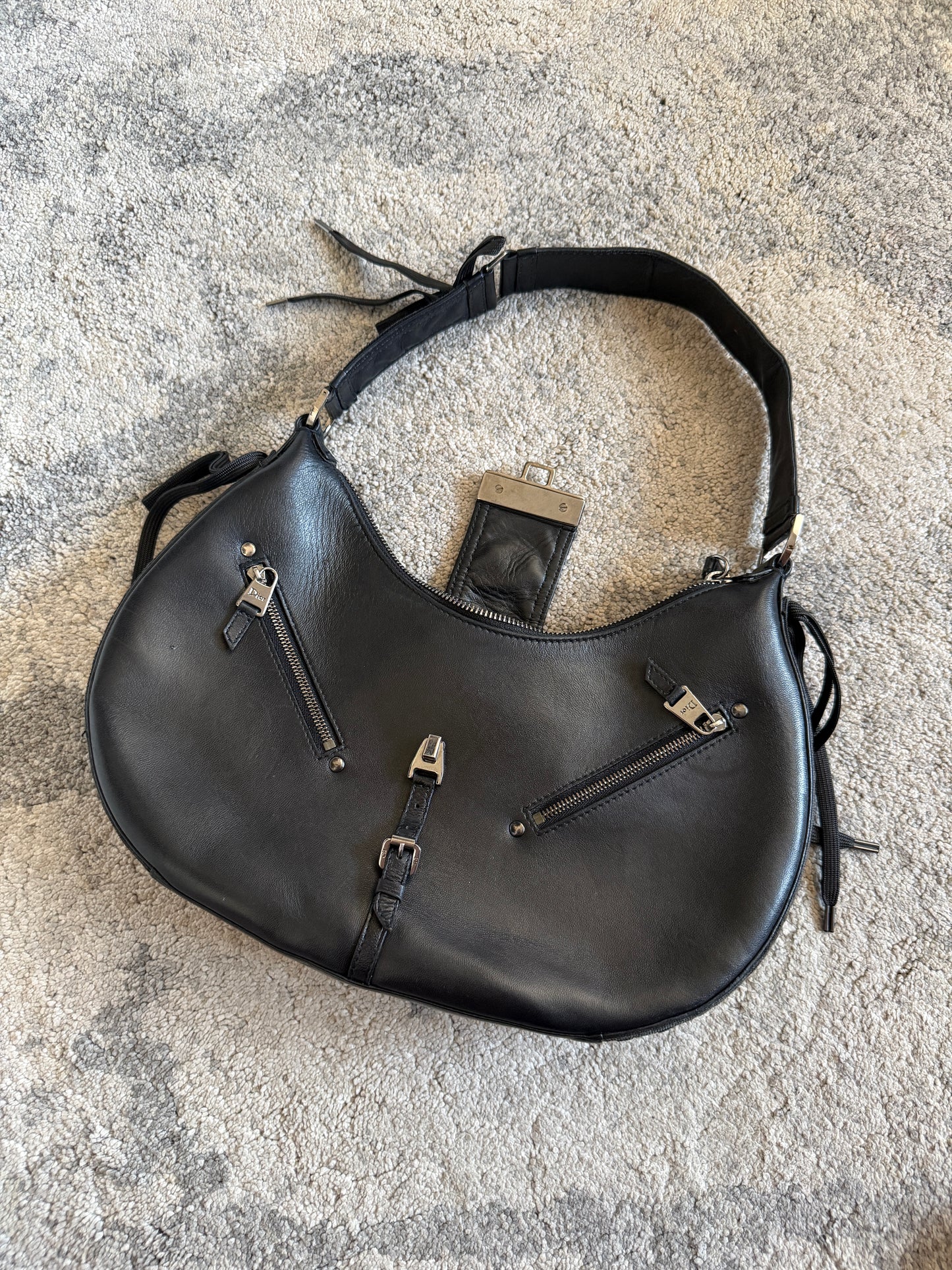 Dior FW2002 corset leather bag