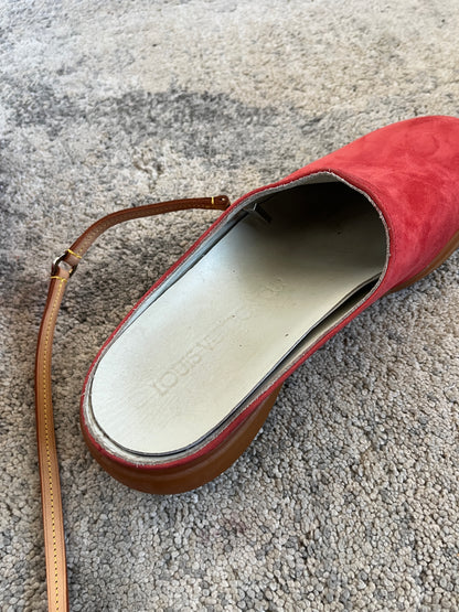 Louis Vuitton cup 2000 leather mules