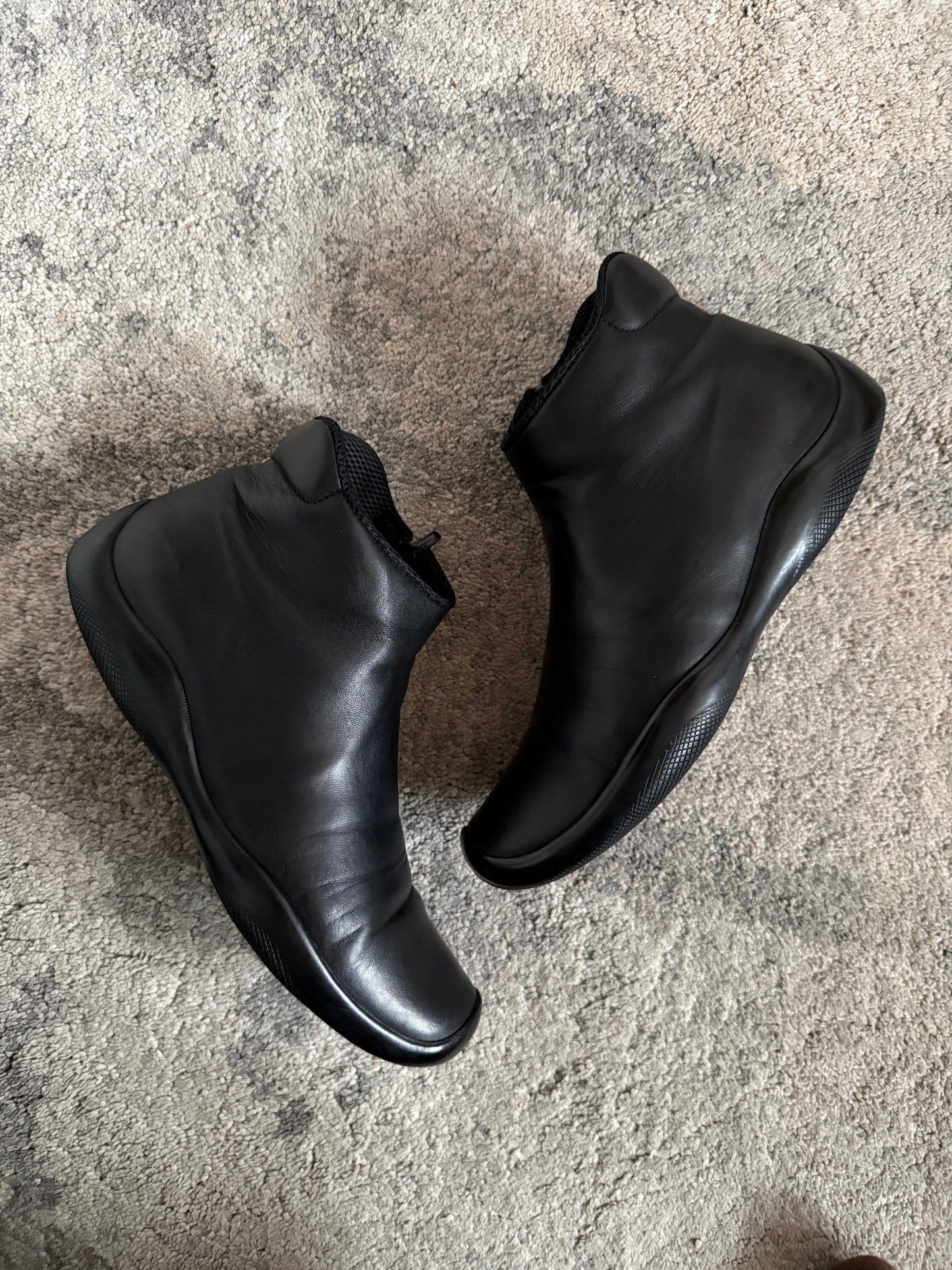 Prada SS1999 leather mid trainers