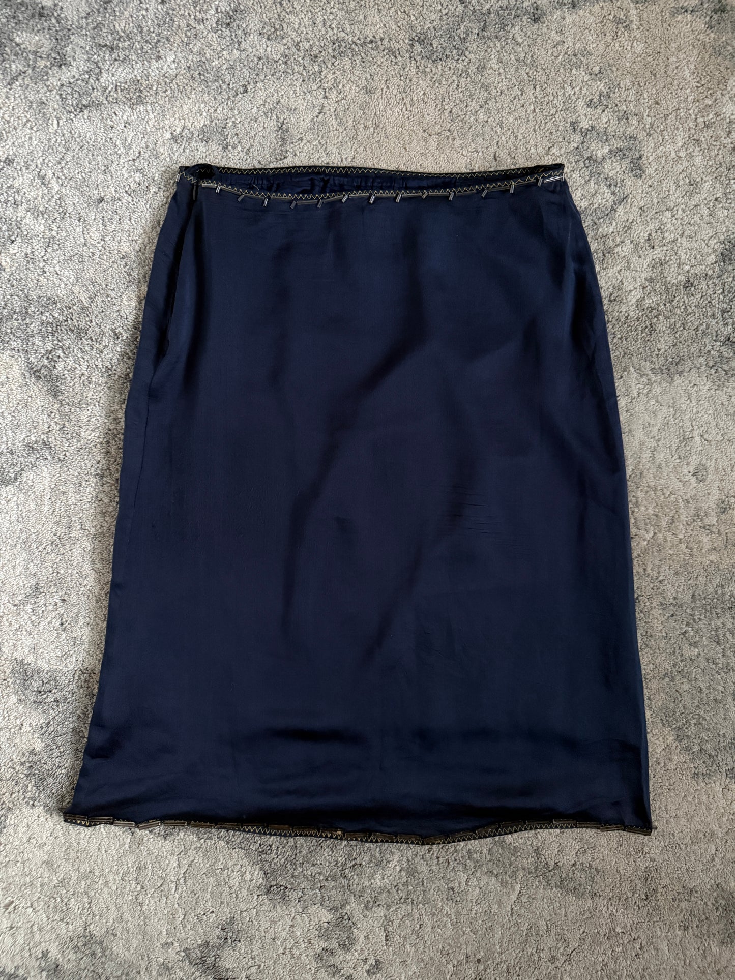 Prada SS1997 silk skirt