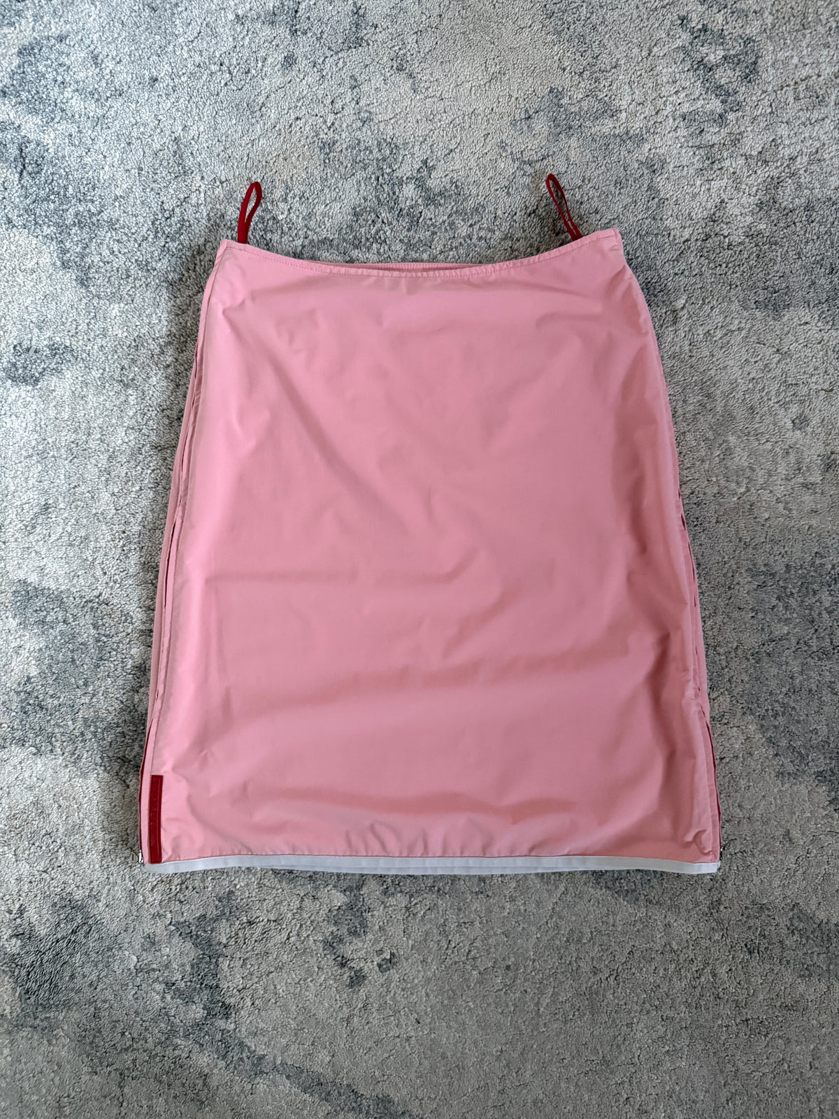 Prada 1999 zip nylon skirt