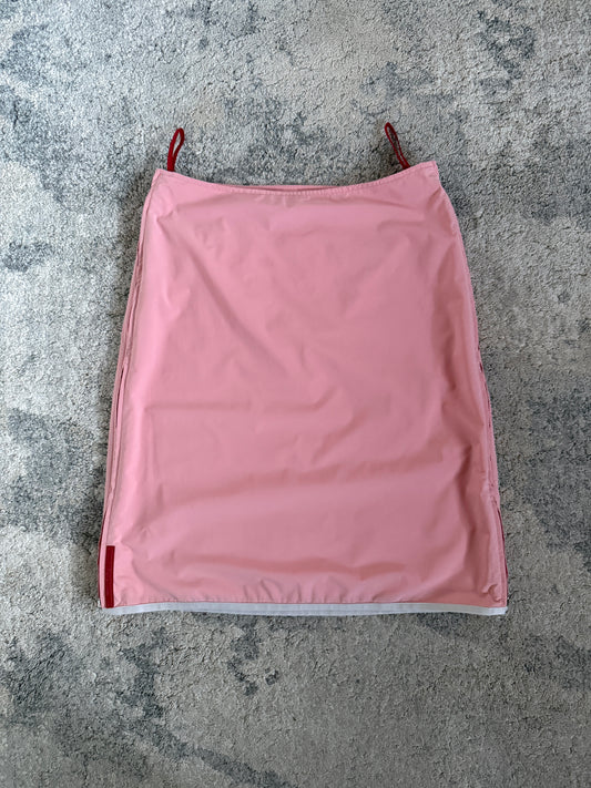 Prada 1999 zip nylon skirt