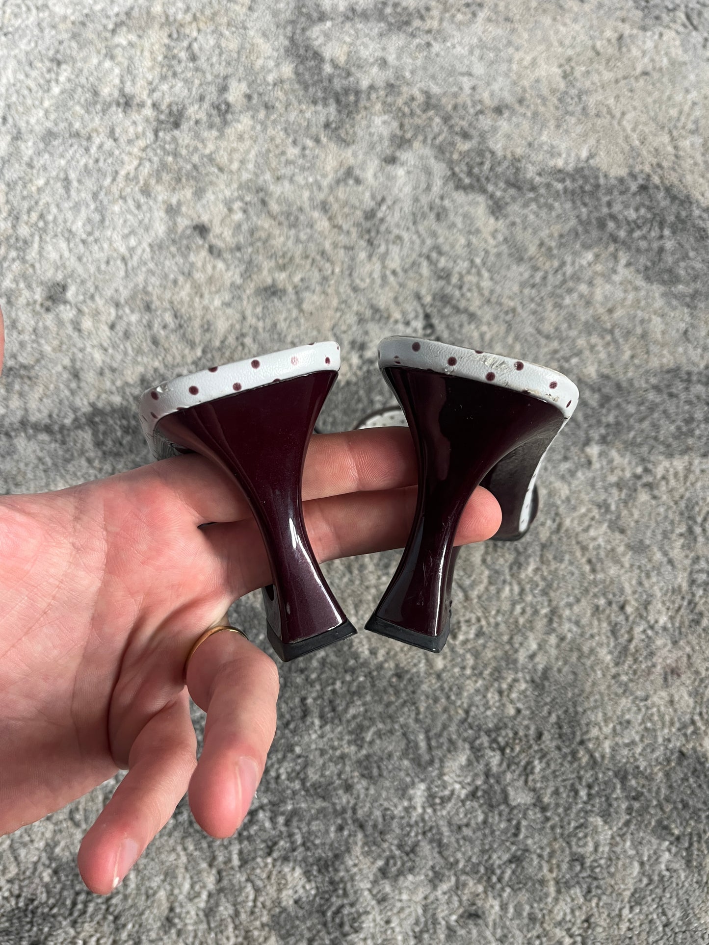 Prada SS2000 lipstick mules