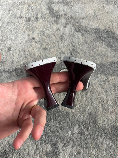 Prada SS2000 lipstick mules