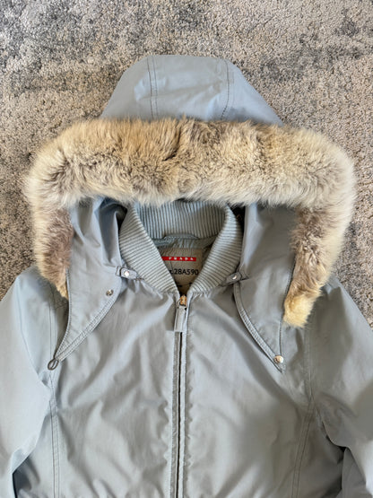 Prada 2000’s gore-tex padded jacket with removable hoods